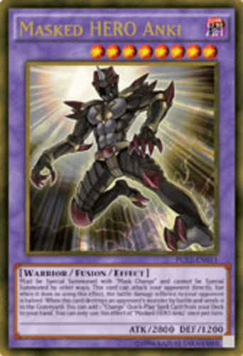 Masked HERO Anki - PGL2-EN011 Gold Secret Rare Unlimited