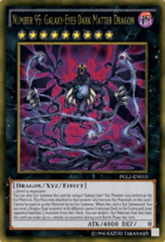 Number 95: Galaxy-Eyes Dark Matter Dragon - PGL2-EN015 Gold Secret Rare Unlimited