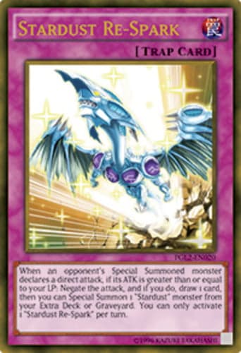 Stardust Re-Spark - PGL2-EN020 Gold Secret Rare 1st Edition