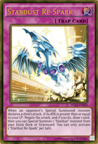 Stardust Re-Spark - PGL2-EN020 Gold Secret Rare Unlimited