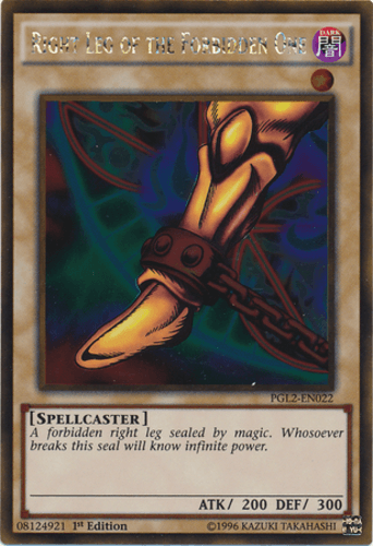 Right Leg of the Forbidden One - PGL2-EN022 Gold Rare Unlimited