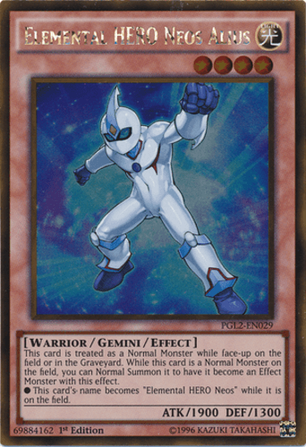 Elemental HERO Neos Alius - PGL2-EN029 Gold Rare Unlimited