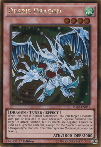 Debris Dragon - PGL2-EN031 Gold Rare 1st Edition