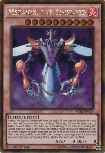 Metaion, the Timelord - PGL2-EN034 Gold Rare 1st Edition