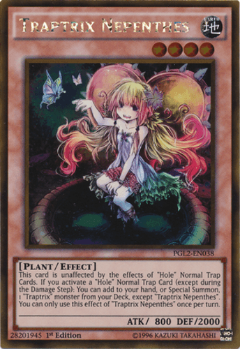 Traptrix Nepenthes - PGL2-EN038 Gold Rare 1st Edition