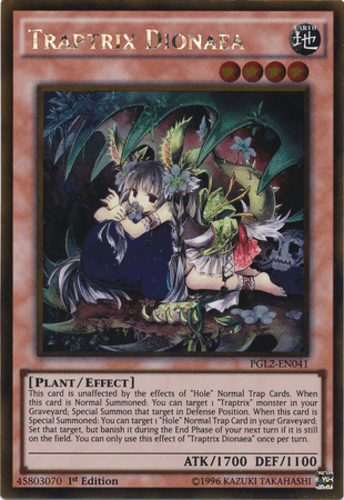 Traptrix Dionaea - PGL2-EN041 Gold Rare 1st Edition