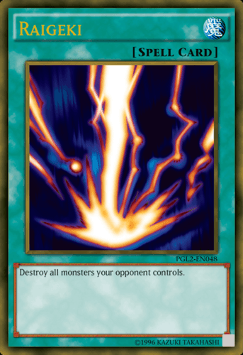 Raigeki - PGL2-EN048 Gold Rare 1st Edition