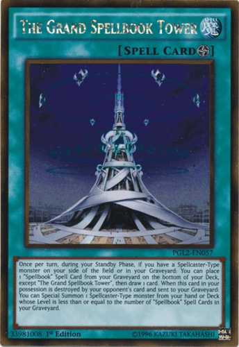 The Grand Spellbook Tower - PGL2-EN057 Gold Rare Unlimited