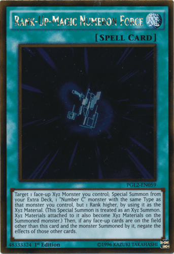 Rank-Up-Magic Numeron Force - PGL2-EN059 Gold Rare Unlimited