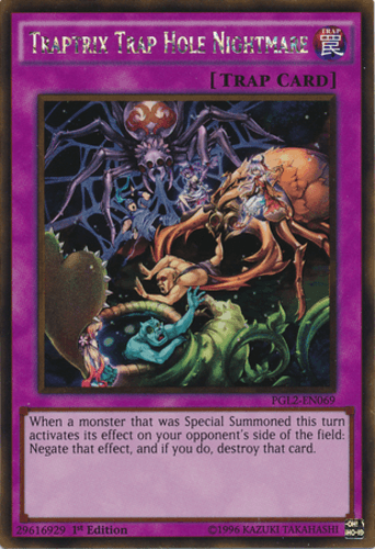 Traptrix Trap Hole Nightmare - PGL2-EN069 Gold Rare 1st Edition
