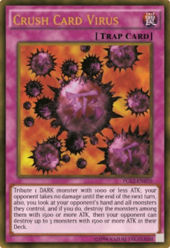 Crush Card Virus - PGL2-EN070 Gold Rare 1st Edition