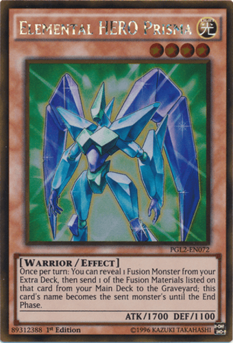 Elemental HERO Prisma - PGL2-EN072 Gold Rare 1st Edition