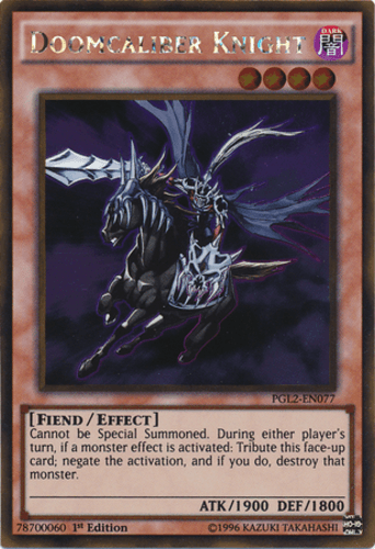 Doomcaliber Knight - PGL2-EN077 Gold Rare Unlimited