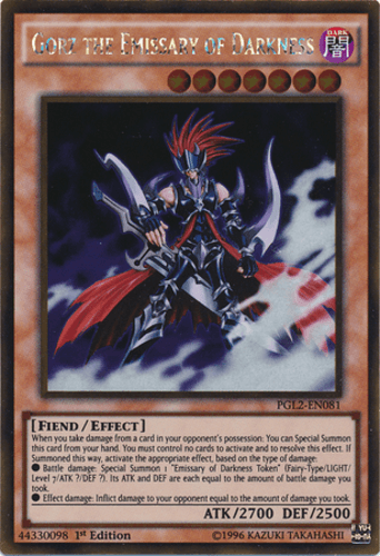 Gorz the Emissary of Darkness - PGL2-EN081 Gold Rare Unlimited