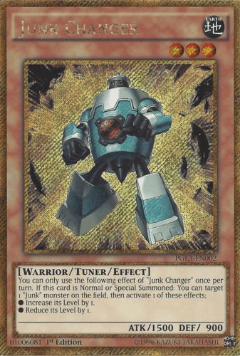Junk Changer - PGL3-EN002 Gold Secret Rare 1st Edition