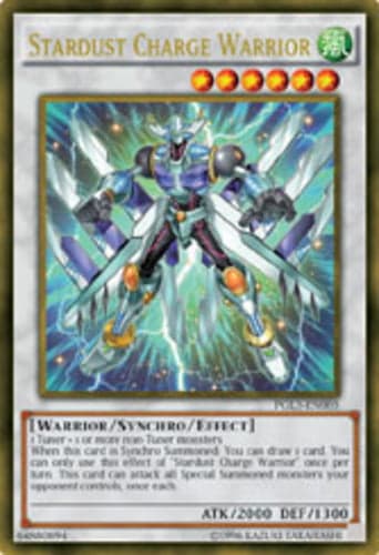 Stardust Charge Warrior - PGL3-EN005 Gold Secret Rare 1st Edition