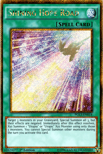 Shining Hope Road - PGL3-EN014 Gold Secret Rare 1st Edition