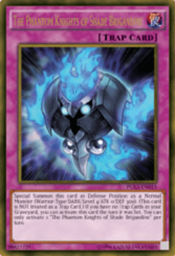 The Phantom Knights of Shade Brigandine - PGL3-EN015 Gold Secret Rare 1st Edition