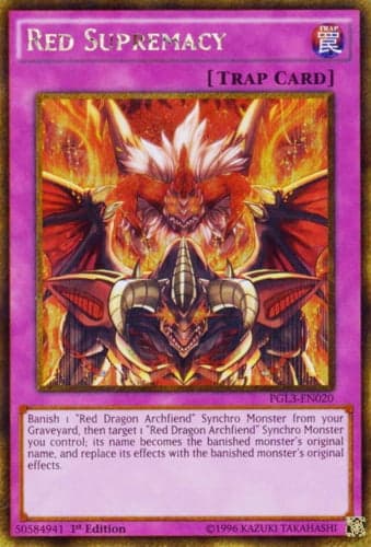 Red Supremacy - PGL3-EN020 Gold Secret Rare 1st Edition