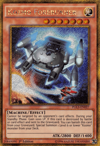 Kozmo Forerunner - PGL3-EN027 Gold Secret Rare 1st Edition