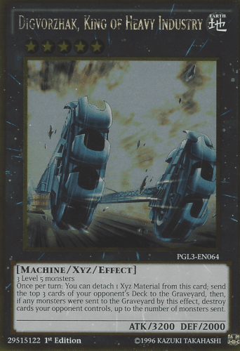 Digvorzhak, King of Heavy Industry - PGL3-EN064 Gold Rare 1st Edition