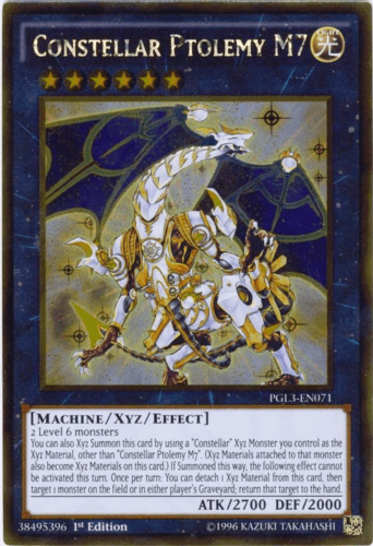 Constellar Ptolemy M7 - PGL3-EN071 Gold Rare 1st Edition