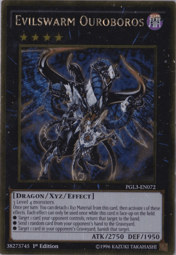Evilswarm Ouroboros - PGL3-EN072 Gold Rare 1st Edition