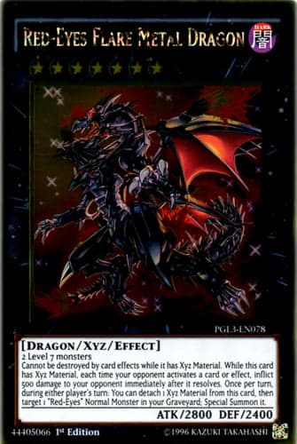 Red-Eyes Flare Metal Dragon - PGL3-EN078 Gold Rare 1st Edition