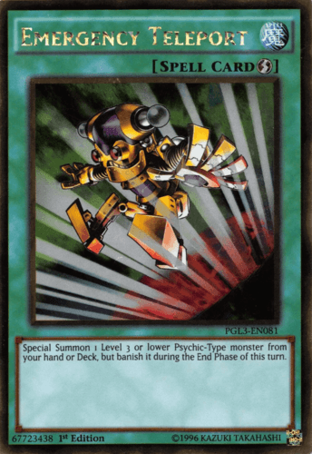 Emergency Teleport - PGL3-EN081 Gold Rare 1st Edition