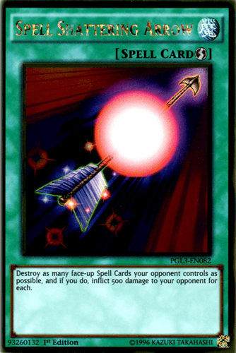 Spell Shattering Arrow - PGL3-EN082 Gold Rare 1st Edition