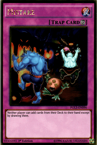 Mistake - PGL3-EN096 Gold Rare 1st Edition