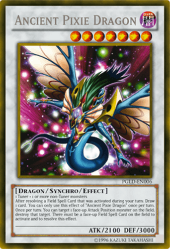 Ancient Pixie Dragon - PGLD-EN006 Gold Secret Rare 1st Edition