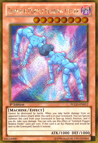 Gimmick Puppet Shadow Feeler - PGLD-EN012 Gold Secret Rare Unlimited