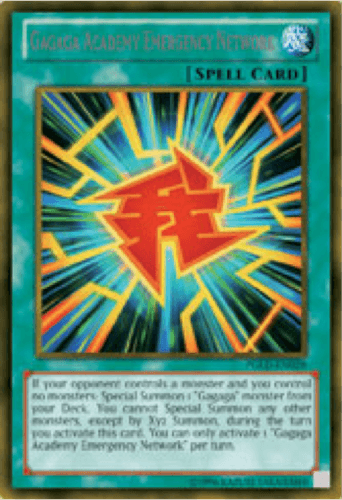 Gagaga Academy Emergency Network - PGLD-EN028 Gold Secret Rare 1st Edition