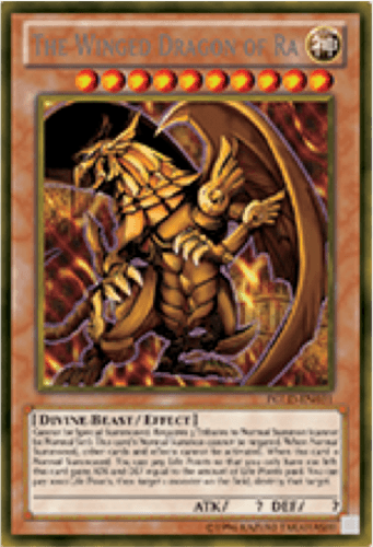 The Winged Dragon of Ra - PGLD-EN031 Gold Secret Rare Unlimited