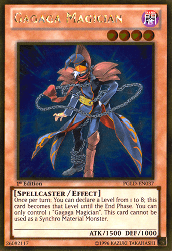 Gagaga Magician - PGLD-EN037 Gold Rare 1st Edition