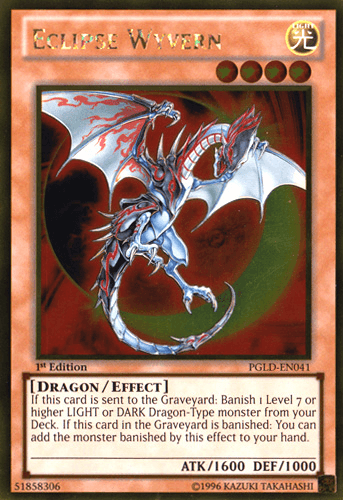 Eclipse Wyvern - PGLD-EN041 Gold Rare 1st Edition