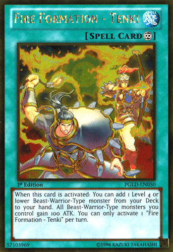 Fire Formation - Tenki - PGLD-EN050 Gold Rare Unlimited