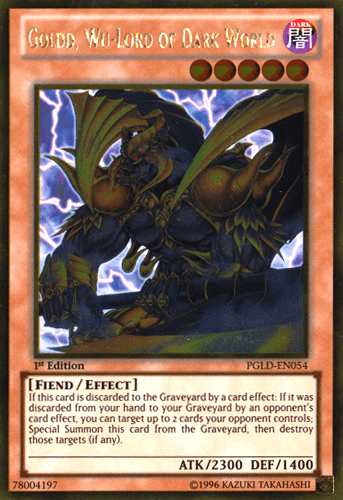 Goldd, Wu-Lord of Dark World - PGLD-EN054 Gold Rare Unlimited