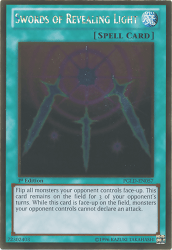 Swords of Revealing Light - PGLD-EN057 Gold Rare 1st Edition