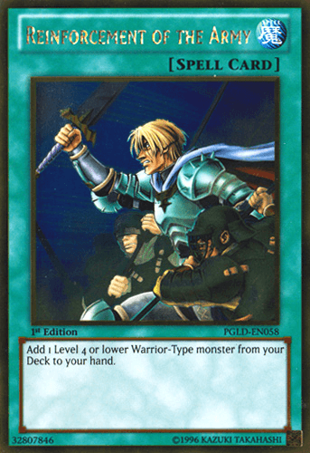 Reinforcement of the Army - PGLD-EN058 Gold Rare Unlimited
