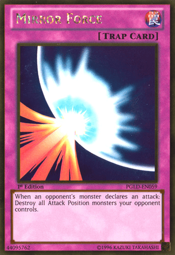 Mirror Force - PGLD-EN059 Gold Rare 1st Edition