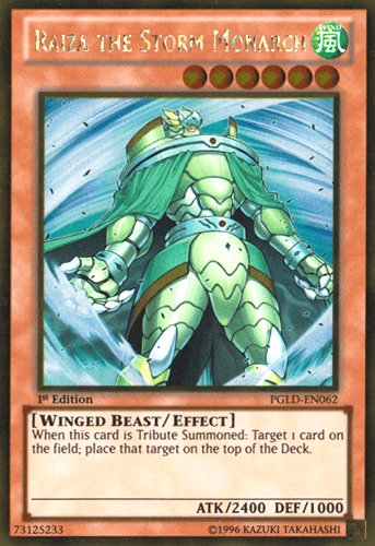Raiza the Storm Monarch - PGLD-EN062 Gold Rare 1st Edition