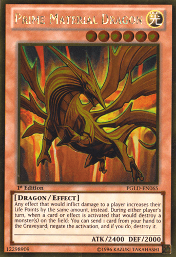 Prime Material Dragon - PGLD-EN065 Gold Rare Unlimited