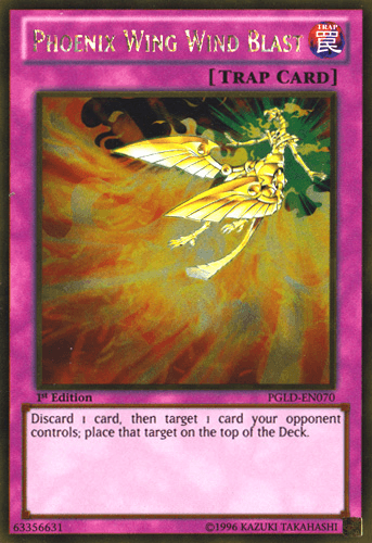 Phoenix Wing Wind Blast - PGLD-EN070 Gold Rare Unlimited