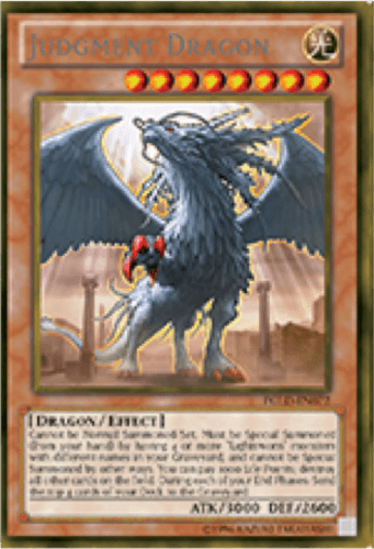 Judgment Dragon - PGLD-EN072 Gold Rare 1st Edition
