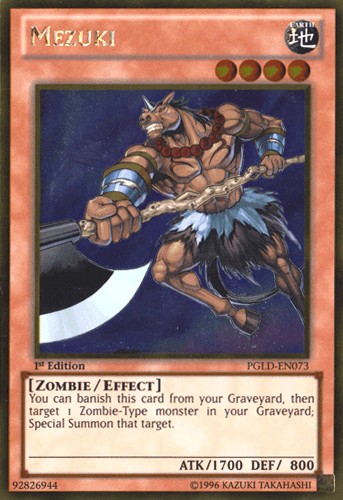 Mezuki - PGLD-EN073 Gold Rare Unlimited