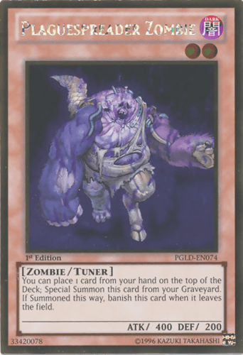 Plaguespreader Zombie - PGLD-EN074 Gold Rare Unlimited