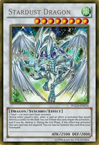 Stardust Dragon - PGLD-EN076 Gold Rare 1st Edition