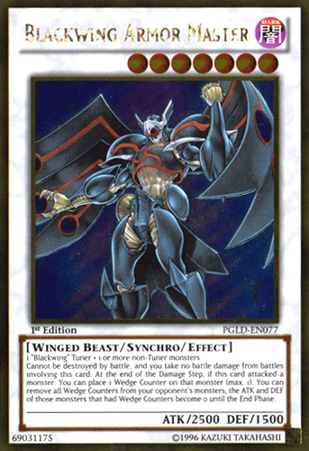 Blackwing Armor Master - PGLD-EN077 Gold Rare 1st Edition